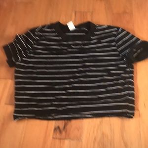 Stripes nice fitting cute cropped tight sleeves